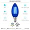 Luxrite B11 LED Blue Light Bulbs 4.5W 40W Equivalent Colored Glass E12 Candelabra Base, 2PK LR21743-2PK - alternate 5